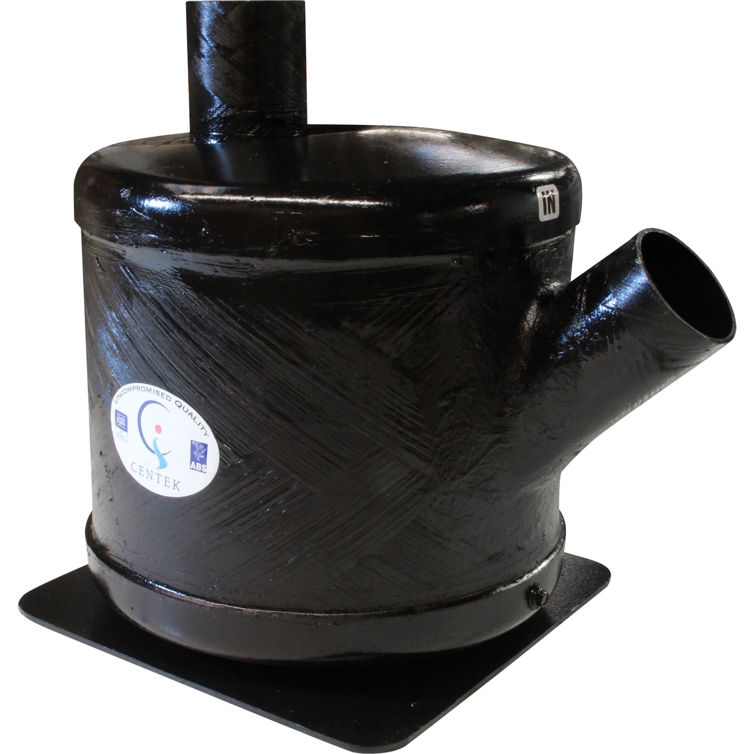 Centek GRP Exhaust Waterlock (Side Angle In - Top Out / 76mm Hose) 1 Centek GRP Exhaust Waterlock