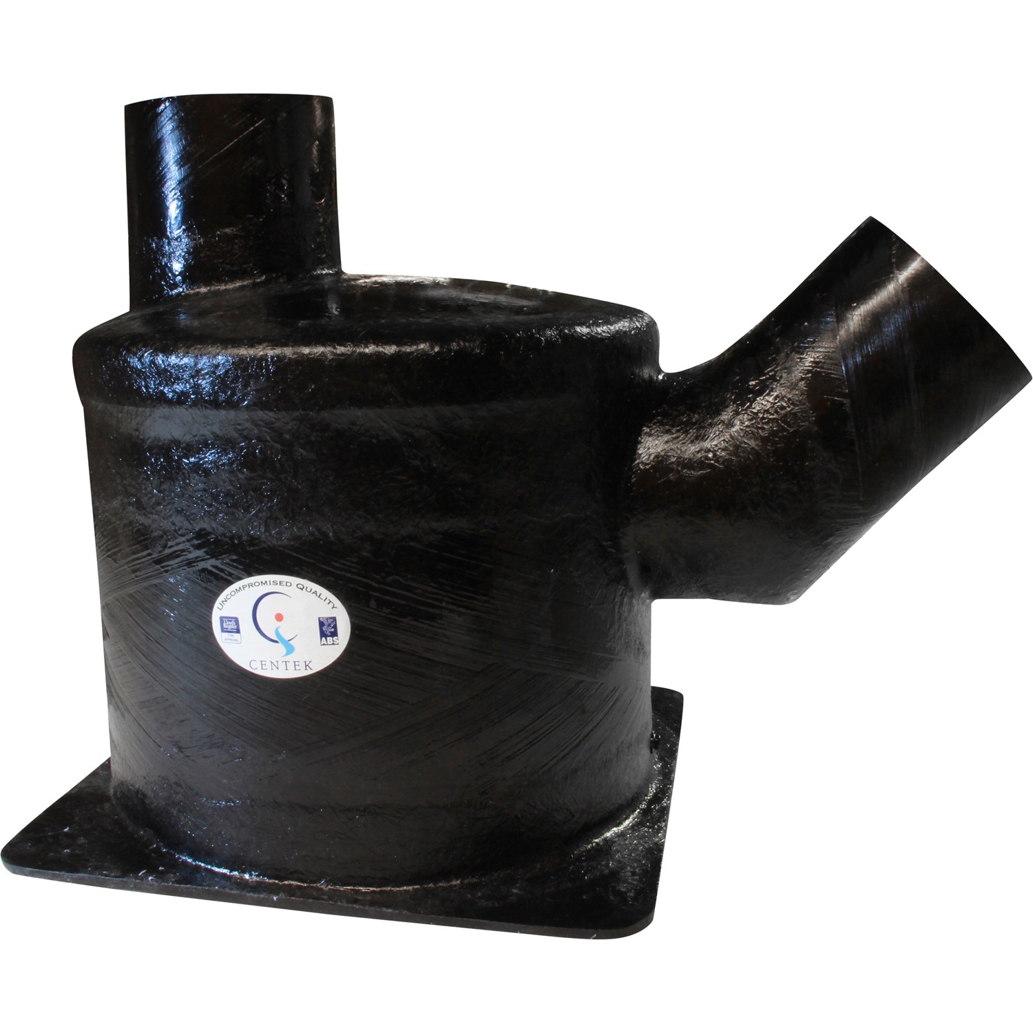Centek GRP Exhaust Waterlock (Side Angle In - Top Out / 152mm Hose) 1 Centek GRP Exhaust Waterlock