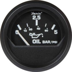 Faria Beede Oil Pressure Gauge 5Bar in Euro Black Style