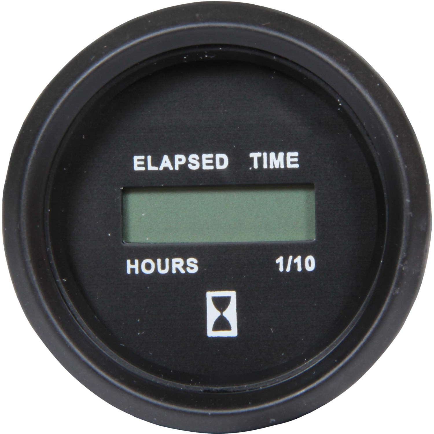 Faria Beede Digital Hourmeter Gauge in Euro Black Style (12V / 24V) 1 Faria Beede Digital Hourmeter Gauge
