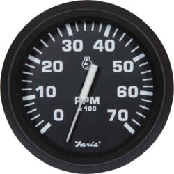 Faria Beede Tachometer in Euro Black Style