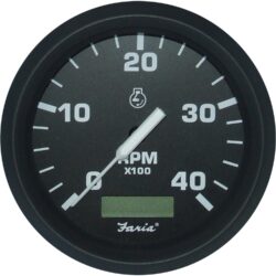 Faria Tacho/Hourmeter in Euro Black