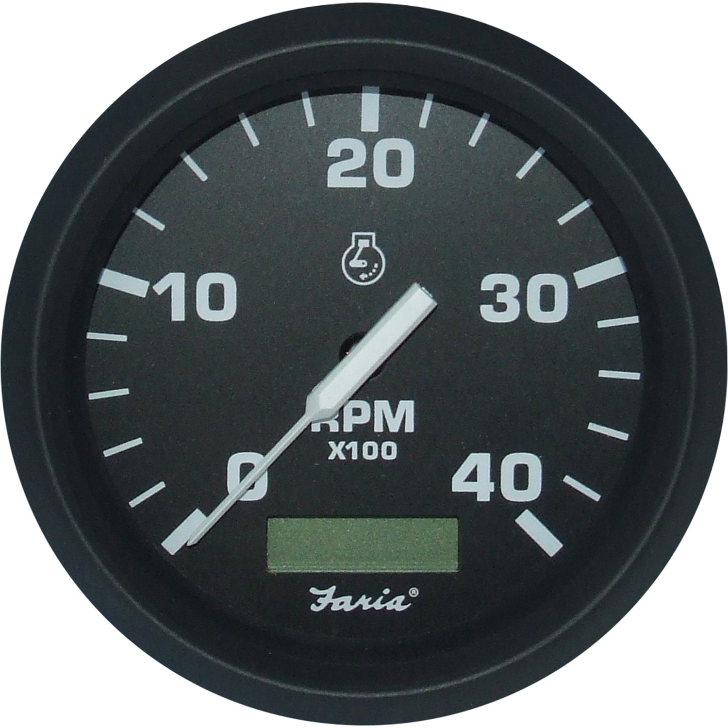 Faria Tacho/Hourmeter in Euro Black (4000RPM / Alternator / Generator) 1 Faria Tacho/Hourmeter in Euro Black