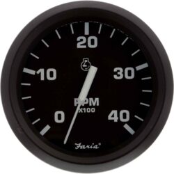 Faria Tachometer in Euro Black