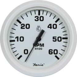 Faria Beede Tachometer in Dress White Style