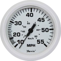 Faria Beede Speedometer in Dress White