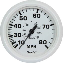 Faria Beede Speedometer in Dress White