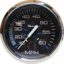 Faria Speedometer in Chesapeake SS Black