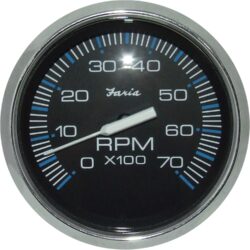 Faria Tachometer in Chesapeake SS Black