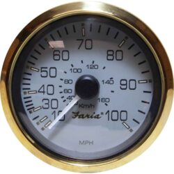 Faria Speedometer in Signature Gold