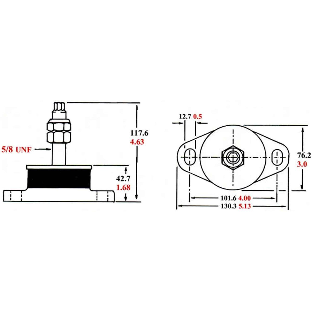 R&D Engine Compression Mount 73-168kg 2 R&D Engine Compression Mount 73-168kg - Image 2