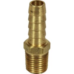 Racor Straight Hose Tail Connector (1/4" NPTM to 3/8" Hose)