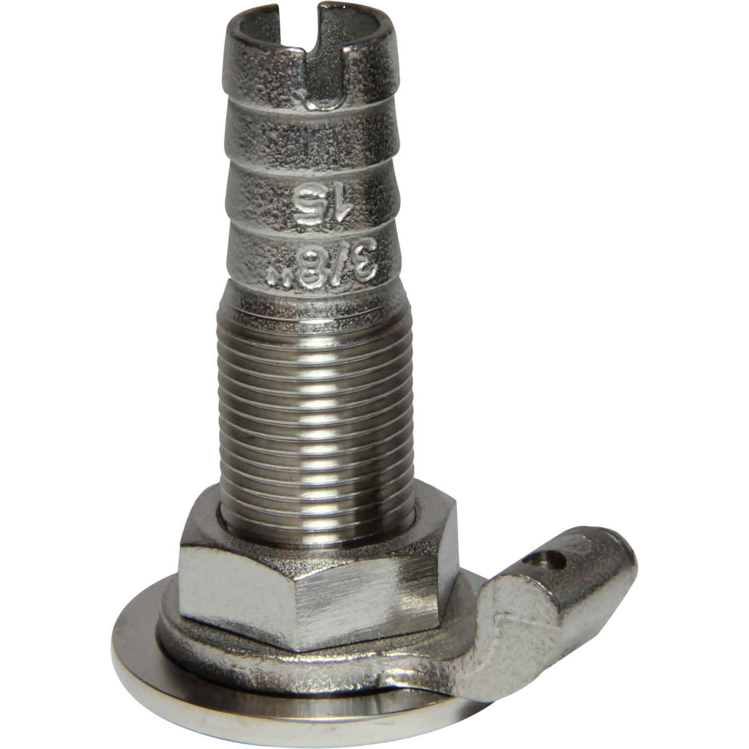 Osculati Stainless Steel 316 Skin Fitting (3/8" BSP, 15mm Hose Tail) 1 Osculati Stainless Steel 316 Skin Fitting