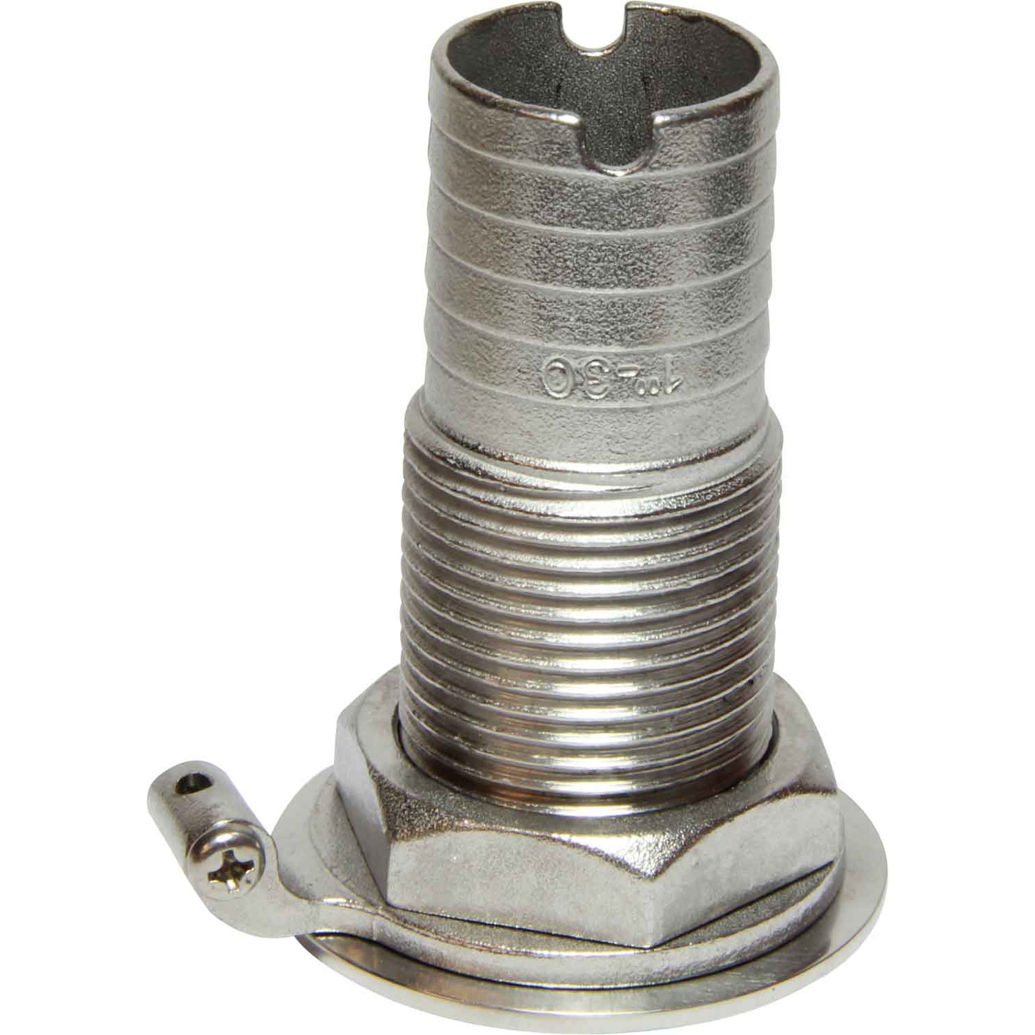 Osculati Stainless Steel 316 Skin Fitting (1" BSP, 30mm Hose Tail) 1 Osculati Stainless Steel 316 Skin Fitting