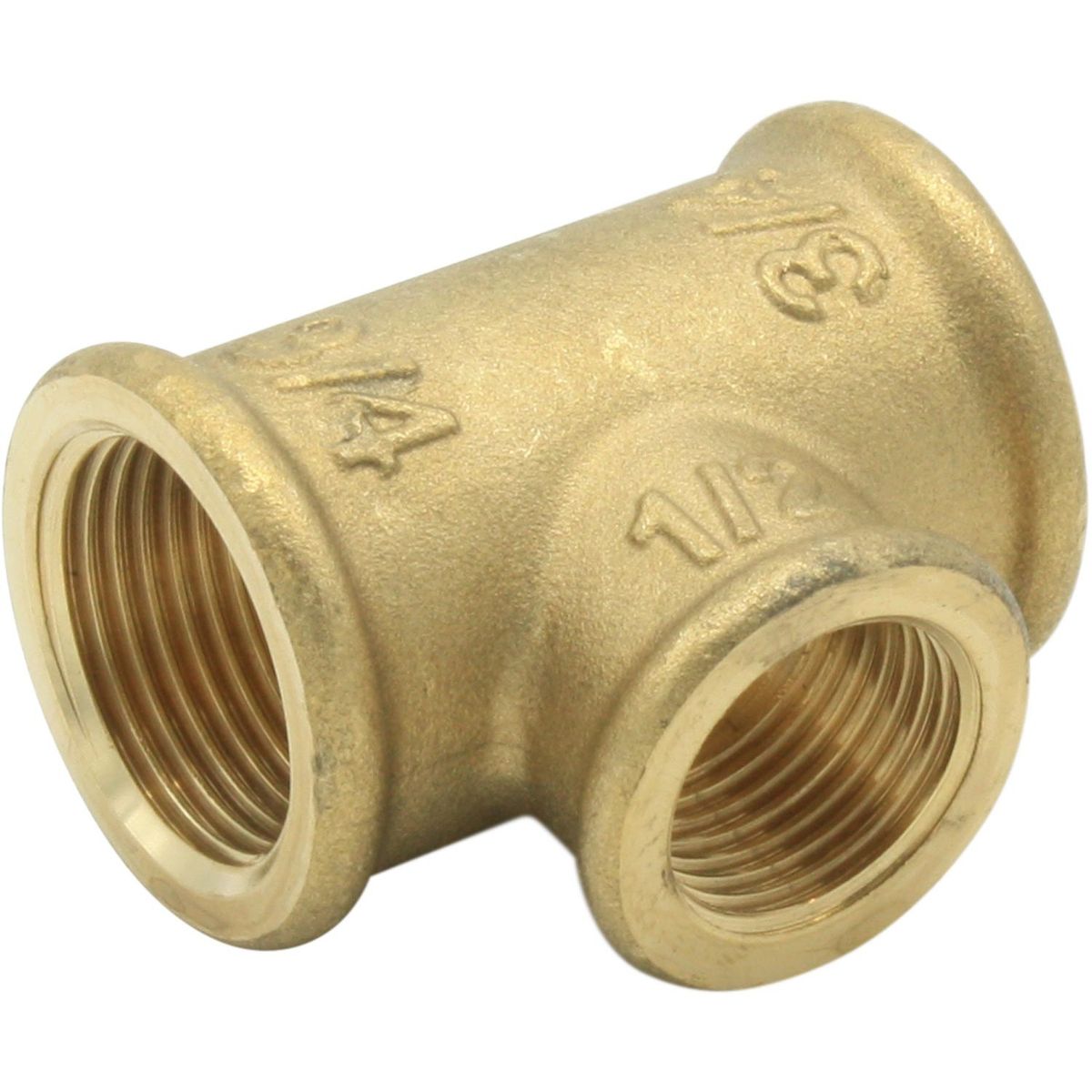 Maestrini Brass Unequal Tee Fitting (3/4" x 1/2" BSP Female) 1 Maestrini Brass Unequal Tee Fitting (3/4" x 1/2" BSP Female)