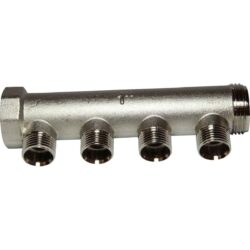 Maestrini Brass Male Pipe Manifold (1" BSP with 4 x 1/2" Inlets)