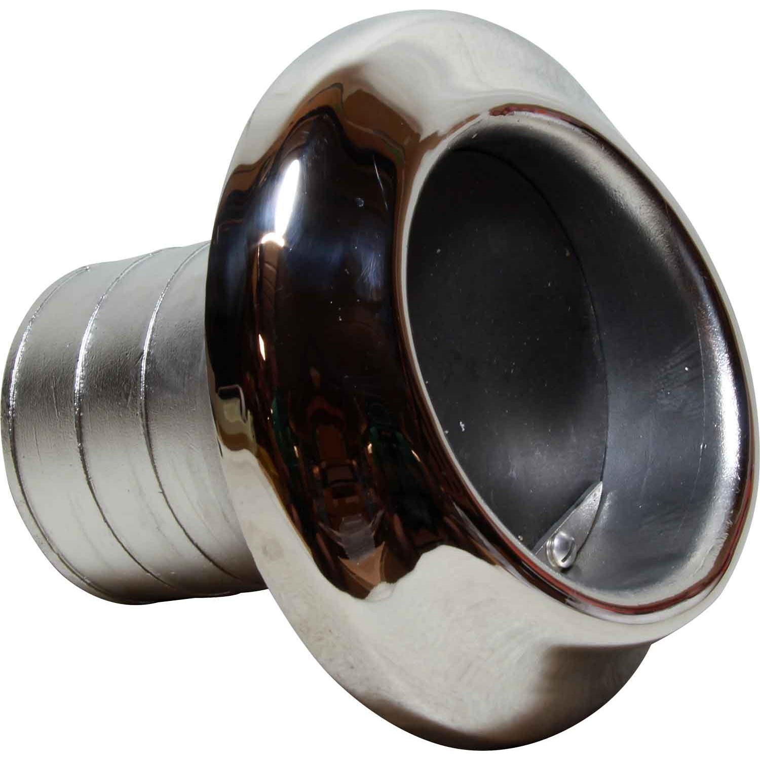 Osculati Stainless Steel Exhaust Outlet With Flap (100mm) 1 Osculati Stainless Steel Exhaust Outlet With Flap