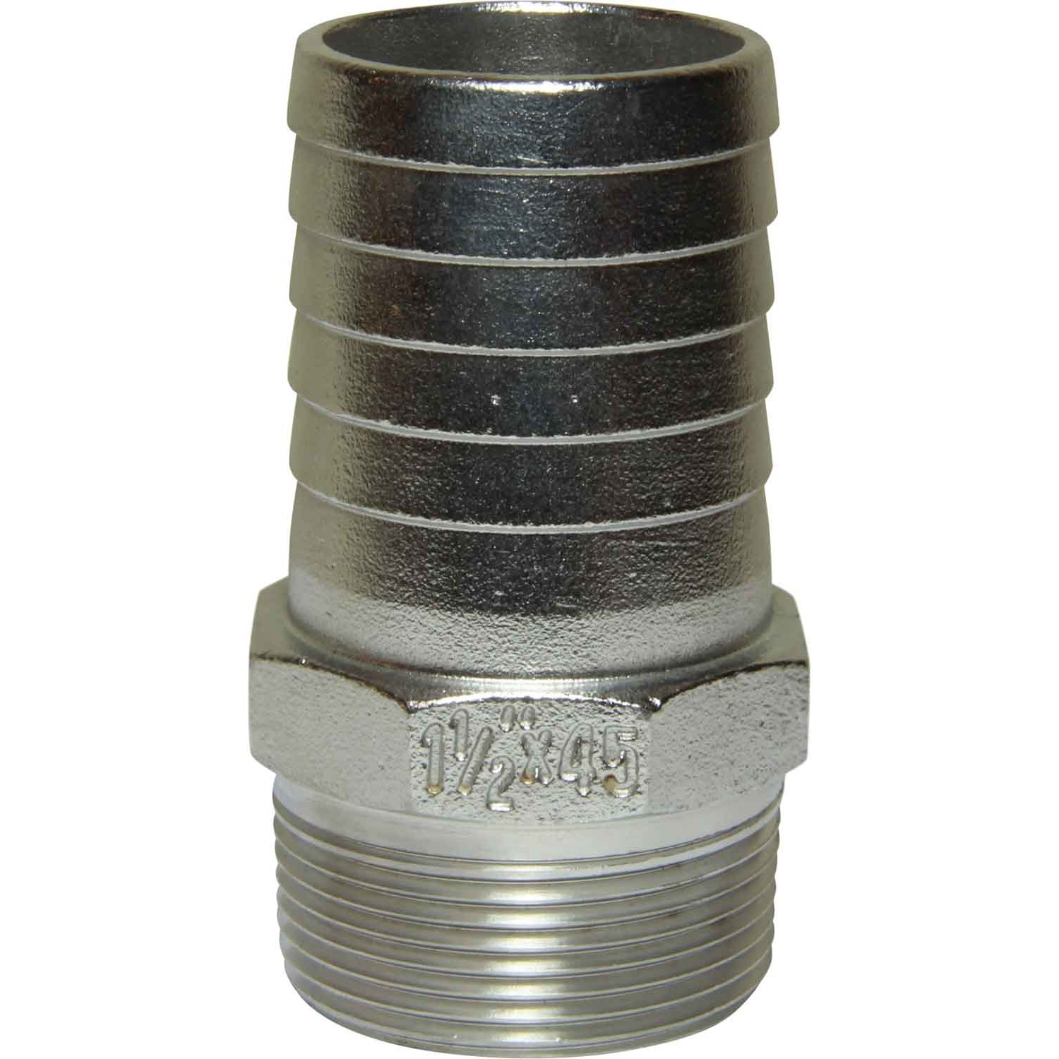 Osculati Stainless Steel 316 Hose Tail (1-1/2" BSPT Male to 45mm Hose) 1 Osculati Stainless Steel 316 Hose Tail