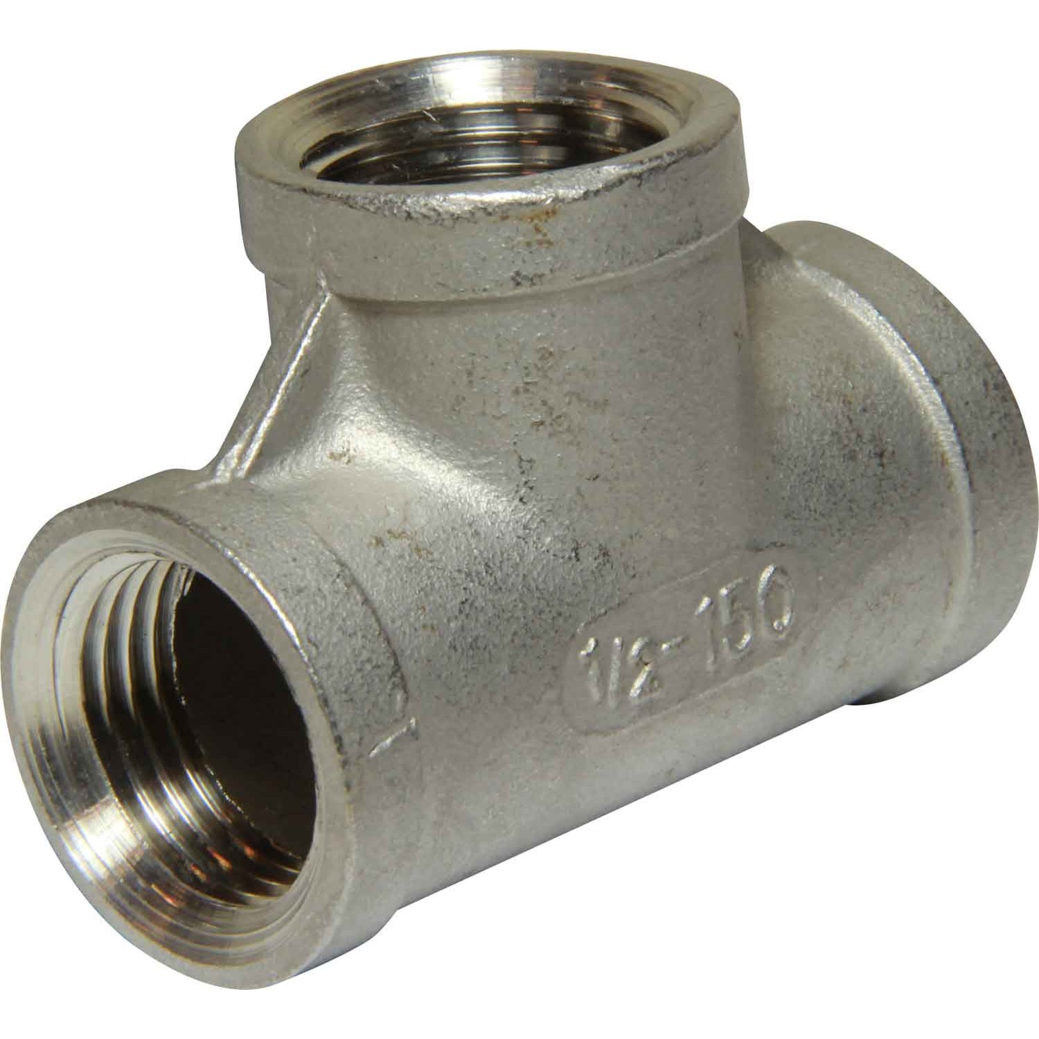 Osculati Stainless Steel 316 Equal Tee Fitting (1/2" BSP Female) 1 Osculati Stainless Steel 316 Equal Tee Fitting