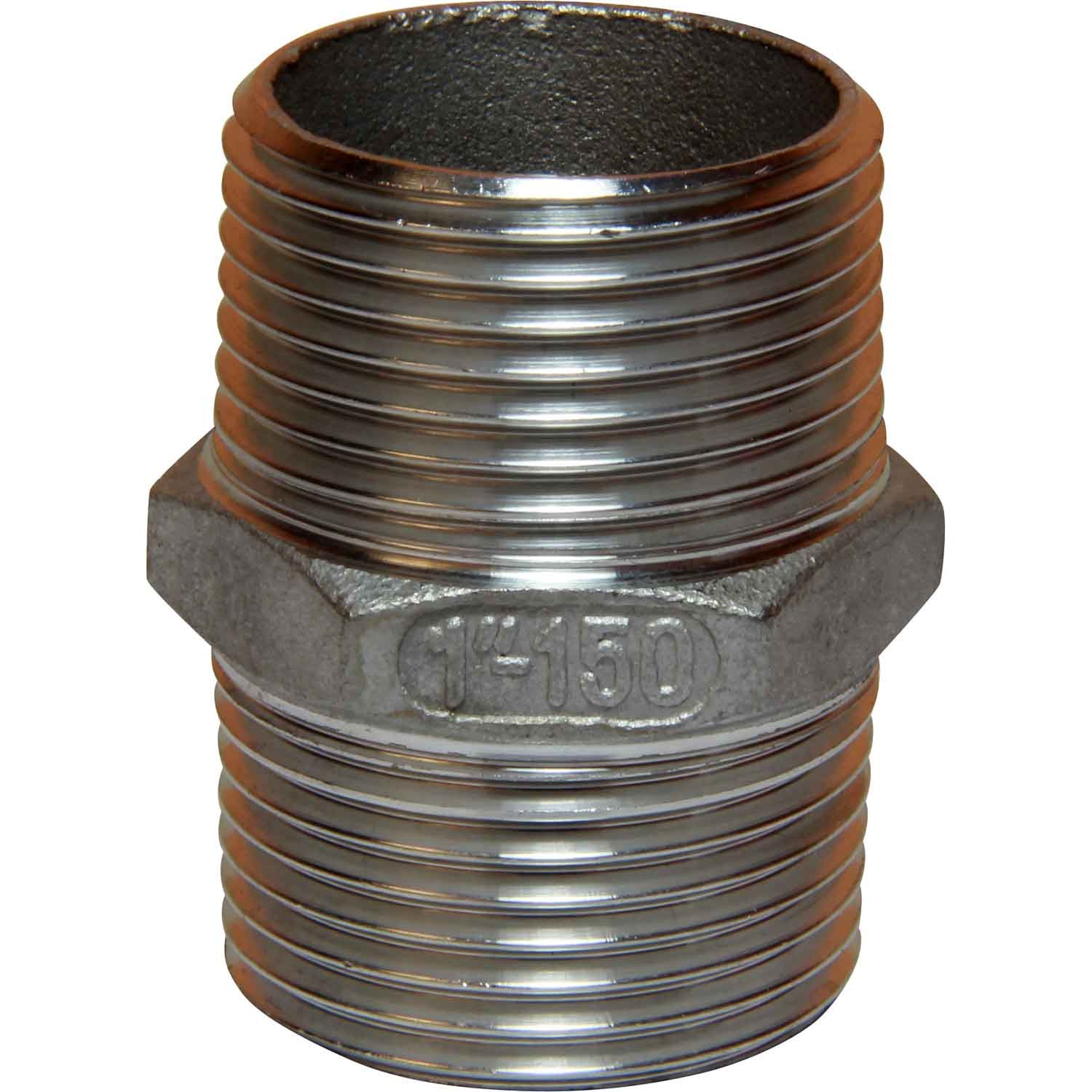 Osculati Stainless Steel 316 Equal Nipple (Male Thread / 1" BSP) 1 Osculati Stainless Steel 316 Equal Nipple