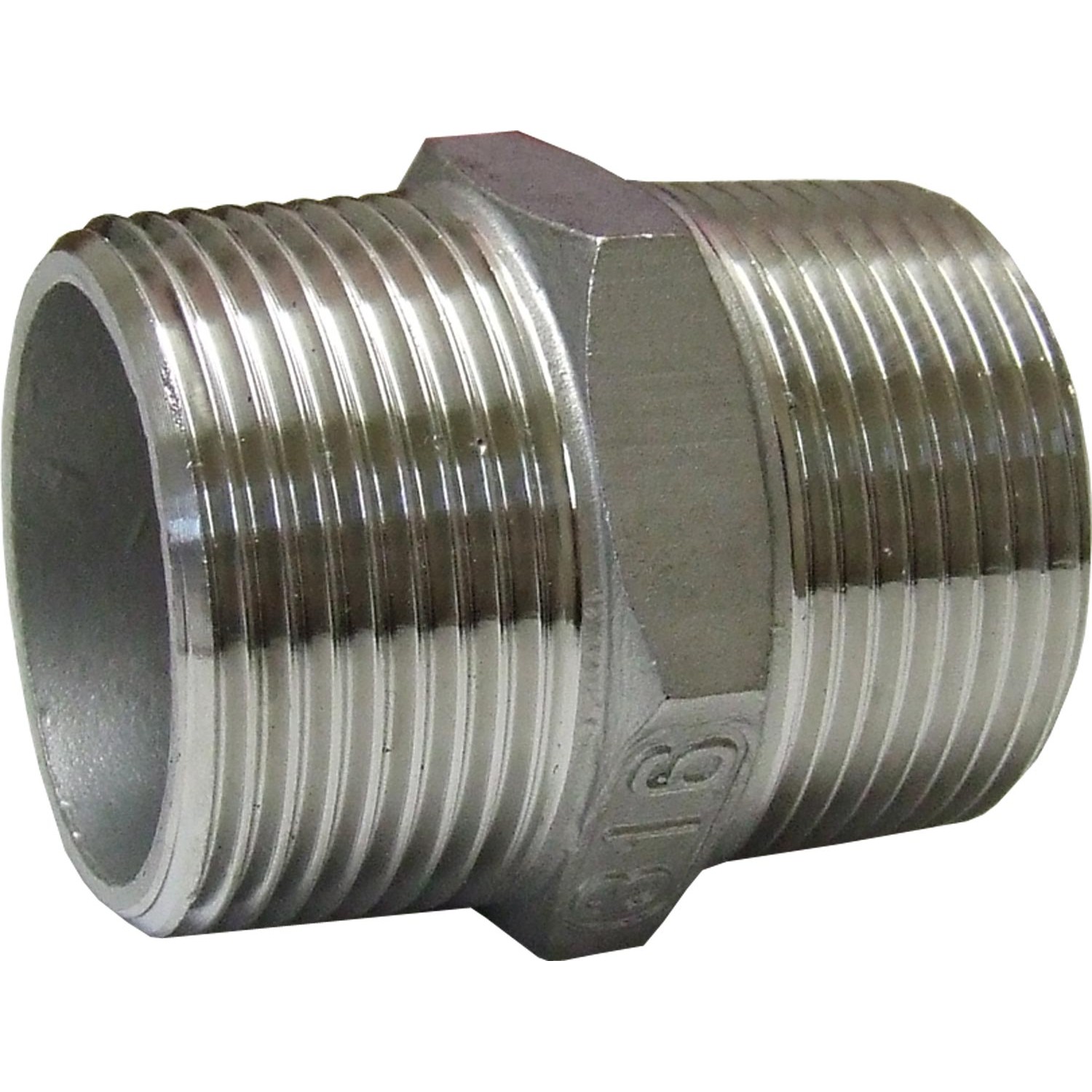 Osculati Stainless Steel 316 Equal Nipple (Male Thread / 1-1/4" BSP) 1 Osculati Stainless Steel 316 Equal Nipple