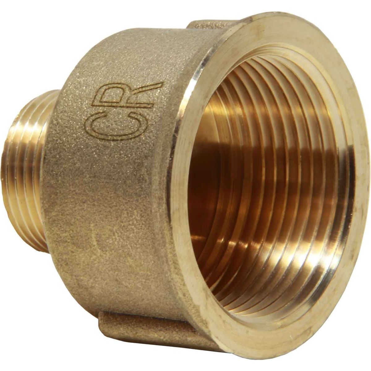 Maestrini DZR Reducing Adaptor (1-1/4" BSPP Female to 3/4" BSPT Male) 1 Maestrini DZR Reducing Adaptor (1-1/4" BSPP Female to 3/4" BSPT Male)