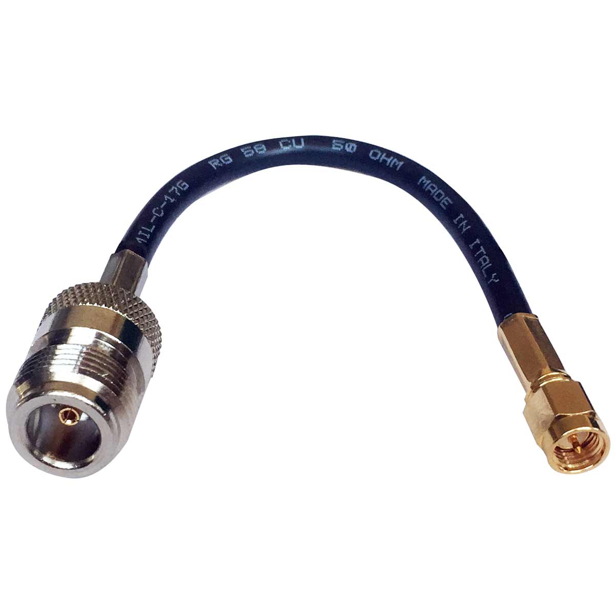Scout CA-1 15cm Pigtail RG-58 with N Female to SMA Male Connectors 1 Scout CA-1 15cm Pigtail RG-58 with N Female to SMA Male Connectors