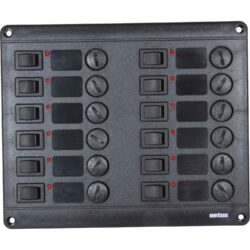 Vetus P12F24 Horizontal Switch Panel