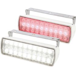 Hella Sea Hawk-XL Dual Colour LED Floodlight (Red/White, White Case)