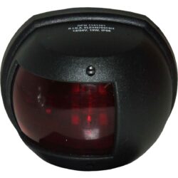 Maxi Port Red Navigation Light (Black Case / 12V / 15W)