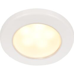 Hella EuroLED 75 Recess Mount Light with White Rim (Warm White / 12V)