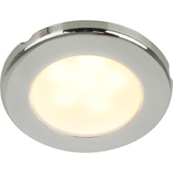 Hella EuroLED 75 Light with Stainless Steel Rim (Warm White / 24V)