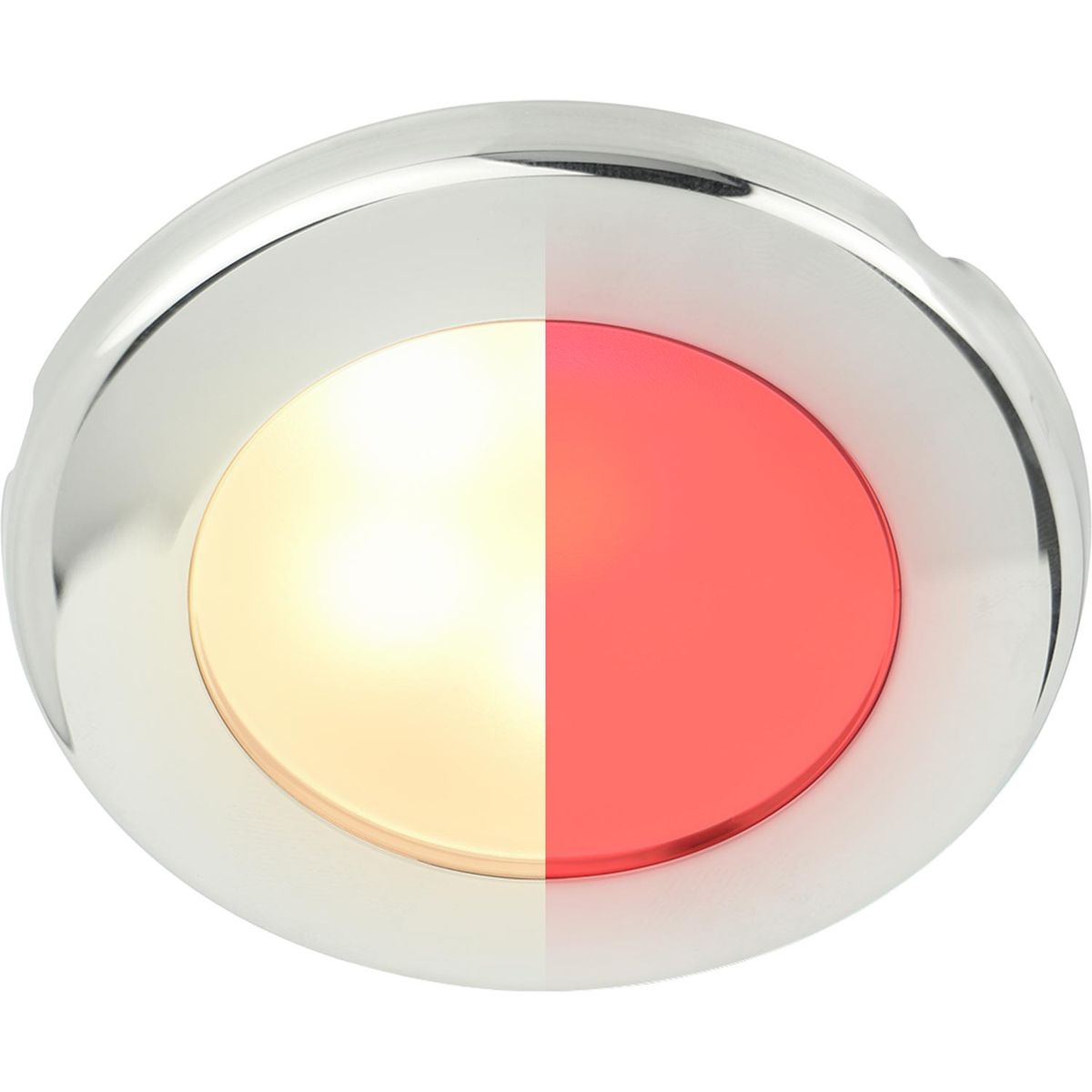 Hella EuroLED 75 Low Profile Round Light (SS Case / Warm White + Red) 1 Hella EuroLED 75 Low Profile Round Light (SS Case / Warm White + Red)