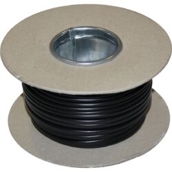 AMC Flat 2 Core 0.5mm&sup2; Black Thin Wall Cable (30m)