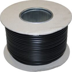 AMC Flat 2 Core 0.5mm&sup2; Black Thin Wall Cable (100m)