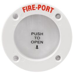 White Fire Port for Fire Extinguishers