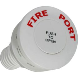 White Fire Port with Straight Hose Adaptor