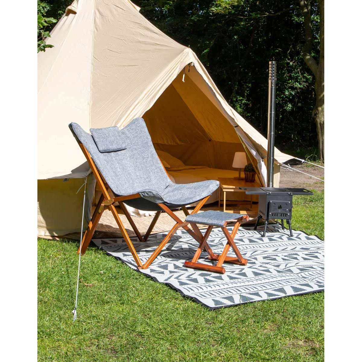 Bo-Camp Urban Collection Relax Chair Bloomsbury M Grey 9 Bo-Camp Urban Collection Relax Chair Bloomsbury M Grey - Image 9
