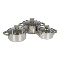 Bo-Camp Cookware Set Elan RVS (3 Pieces)