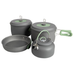 Bo-Camp Cookware Set Explorer with Tea Kettle Aluminium