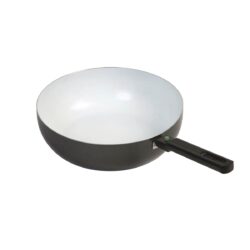 Bo-Camp Wok Pan Sprint Removable Handle Black/White (Dia 24cm)