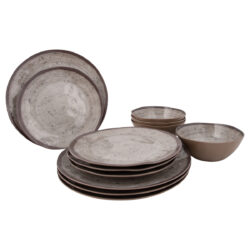 Bo-Camp Tableware Halo Melamine Set