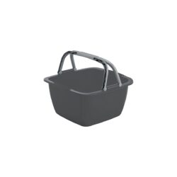 Bo-Camp Washing Bowl Square Abs (18.5 Litres / Grey)