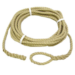 AG 12mm Beige Polyester Mooring Rope