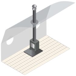 Twin Wall Insulated Straight Flue Kit