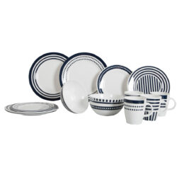 Gimex Marine Line Tableware Blue Betta (16 Pieces)