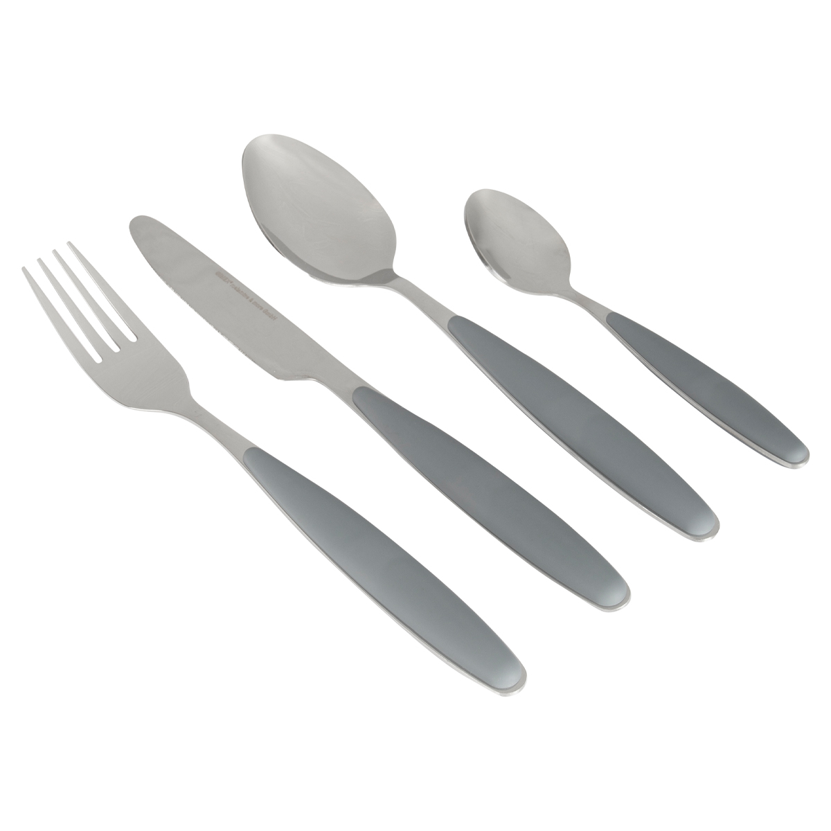 Gimex Cutlery Grey Soft Touch Handle (16 Pieces) 1 Gimex Cutlery Grey Soft Touch Handle (16 Pieces)