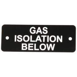Gas Isolation Below Label
