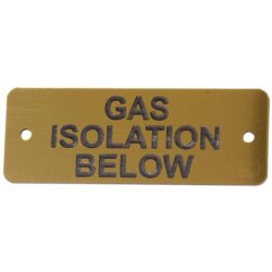 Gas Isolation Below Label
