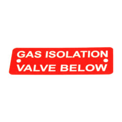 Gas Isolation Below Label